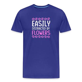 Floristry Florist Florist Bouquet - Men's Premium Organic T-Shirt - royal blue - Front - Damien (186cm)