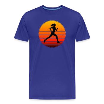 Geschenkidee für eine Running mit Running - Männer Premium Bio T-Shirt - Königsblau - Vorne - Damien (186cm)