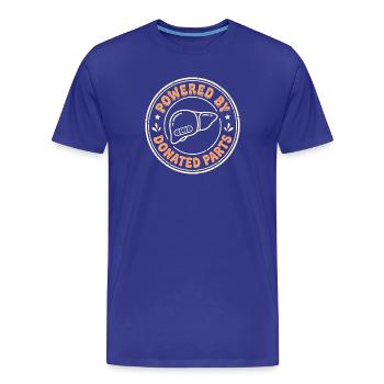 Organ Spender Leber Organspender Leberspende - Männer Premium Bio T-Shirt - Königsblau - Vorne - Damien (186cm)