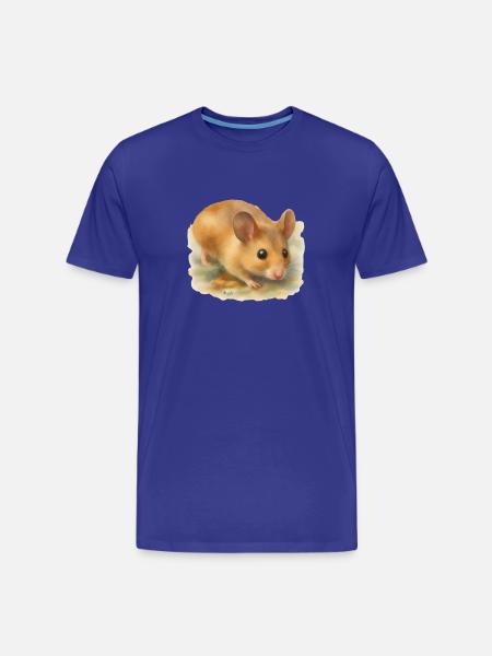 Souris style aquarelle par artdee - T-shirt bio Premium Homme - bleu roi
