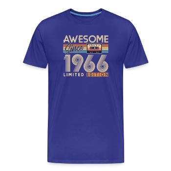 60. Geburtstag, 60 Jahre - Männer Premium Bio T-Shirt - Königsblau - Vorne - Damien (186cm)