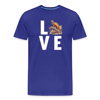 La mangouste de la mangouste - T-shirt bio Premium Homme - bleu roi - Devant - Damien (186cm)