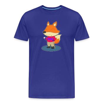 Fox Billiard Cue - T-shirt bio Premium Homme - bleu roi - Devant - Damien (186cm)