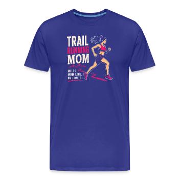 Trailrunning-Mama - Männer Premium Bio T-Shirt - Königsblau - Vorne - Damien (186cm)