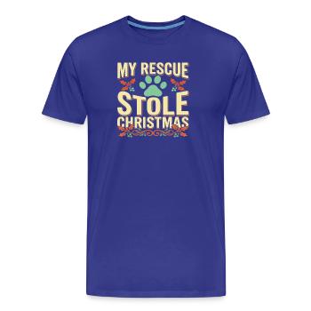 Premier Noël avec - T-shirt bio Premium Homme - bleu roi - Devant - Damien (186cm)