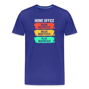 Remote Homeoffice - Männer Premium Bio T-Shirt - Königsblau - Vorne - Damien (186cm)
