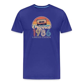 40. Geburtstag, 40 Jahre - Männer Premium Bio T-Shirt - Königsblau - Vorne - Damien (186cm)