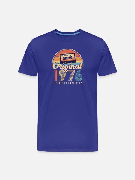50th birthday, 50 years - Men's Premium Organic T-Shirt - royal blue