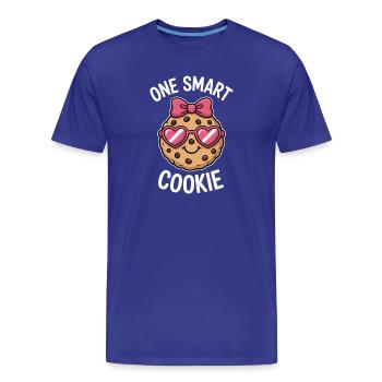 Un Cookie Intelligent - Cookie Intelligent avec des Lunettes - T-shirt bio Premium Homme - bleu roi - Devant - Damien (186cm)