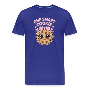 Un Cookie Intelligent - Cookie Intelligent avec des Lunettes - T-shirt bio Premium Homme - bleu roi - Devant - Damien (186cm)