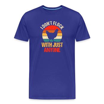 Farmer Rooster Flock Poultry Chicken - Männer Premium Bio T-Shirt - Königsblau - Vorne - Damien (186cm)