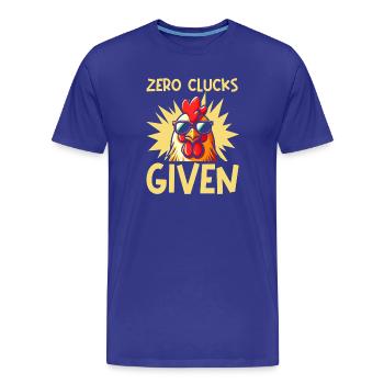 Farmer Rooster Flock Poultry Chicken - Männer Premium Bio T-Shirt - Königsblau - Vorne - Damien (186cm)