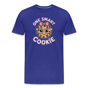 Un Cookie Intelligent - Cookie Intelligent avec des Lunettes - T-shirt bio Premium Homme - bleu roi - Devant - Damien (186cm)