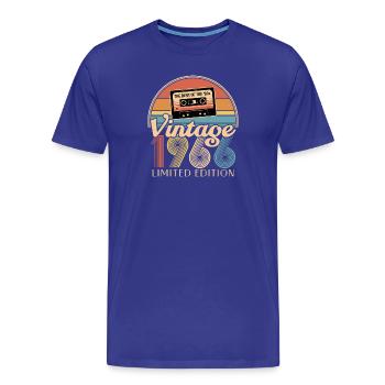 60th birthday - Men's Premium Organic T-Shirt - royal blue - Front - Damien (186cm)