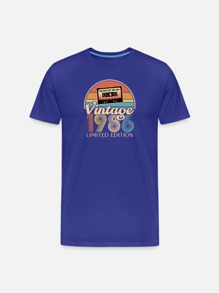 40th anniversary - Men's Premium Organic T-Shirt - royal blue