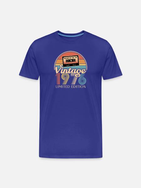 50th anniversary - Men's Premium Organic T-Shirt - royal blue