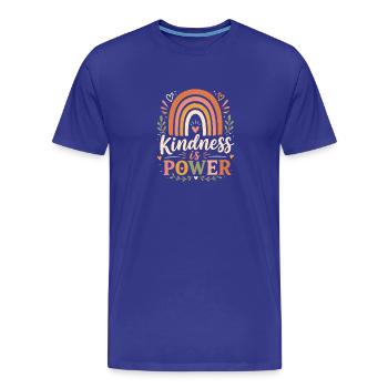 Kindness Rainbow Inspirationslehrer - Männer Premium Bio T-Shirt - Königsblau - Vorne - Damien (186cm)