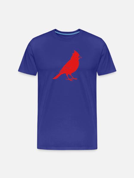 Oiseau rouge - T-shirt bio Premium Homme - bleu roi