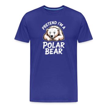 Dictons des ours polaires Drôle d’ours polaires - T-shirt bio Premium Homme - bleu roi - Devant - Damien (186cm)