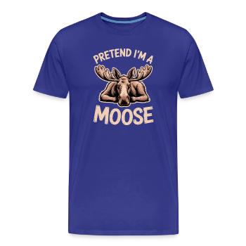 Elch Sprüche Elche Lustiges Elch Geschenk - Männer Premium Bio T-Shirt - Königsblau - Vorne - Damien (186cm)