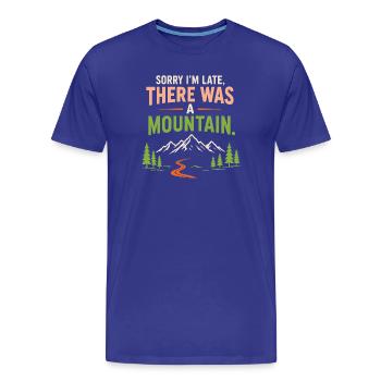 Randonnée - Aventure en plein air - T-shirt bio Premium Homme - bleu roi - Devant - Damien (186cm)