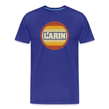 Larin - Männer Premium Bio T-Shirt - Königsblau - Vorne - Damien (186cm)