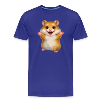 Goldhamster - Männer Premium Bio T-Shirt - Königsblau - Vorne - Damien (186cm)