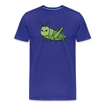 Grashüpfer Heuschrecke lustiges Geschenk  - Männer Premium Bio T-Shirt - Königsblau - Vorne - Damien (186cm)