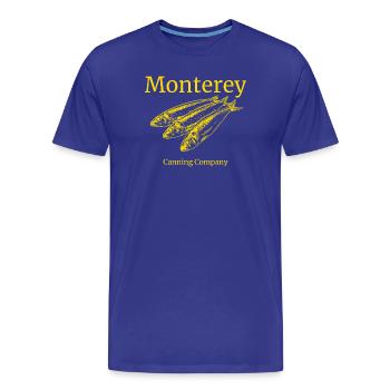 Monterey Canning Co Sardinen Retro - Männer Premium Bio T-Shirt - Königsblau - Vorne - Damien (186cm)