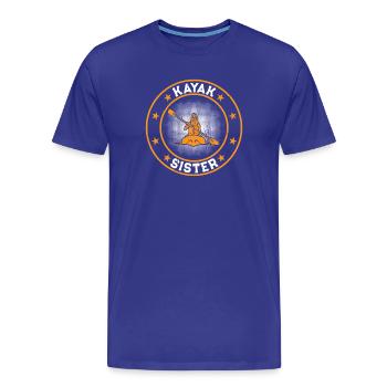 Kayak Sister Kayaking Sister Kayaker - Männer Premium Bio T-Shirt - Königsblau - Vorne - Damien (186cm)