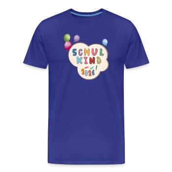 Schulkind 2026  Einschulung - Männer Premium Bio T-Shirt - Königsblau - Vorne - Damien (186cm)