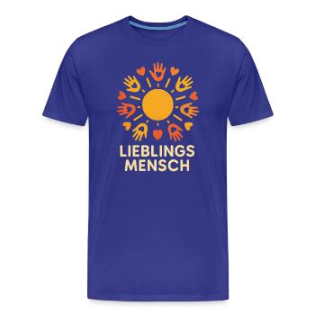 Lieblings Mensch Sonnenkreis Motiv - Männer Premium Bio T-Shirt - Königsblau - Vorne - Damien (186cm)