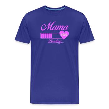 Mama 2026 Loading Herz - Männer Premium Bio T-Shirt - Königsblau - Vorne - Damien (186cm)