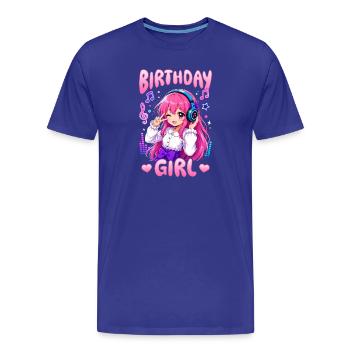 Anime et musique Chibi - T-shirt bio Premium Homme - bleu roi - Devant - Damien (186cm)
