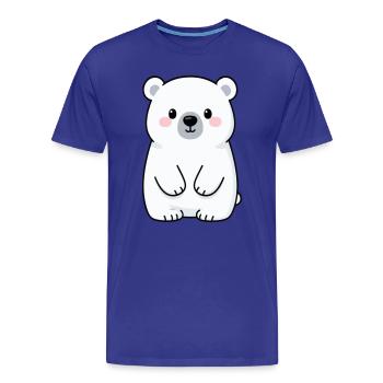 Anniversaire cadeau de Kawaii pour l’ours polaire - T-shirt bio Premium Homme - bleu roi - Devant - Damien (186cm)