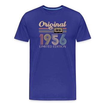 70e anniversaire, 70 ans - T-shirt bio Premium Homme - bleu roi - Devant - Damien (186cm)