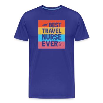 Meilleure infirmière itinérante en conception - T-shirt bio Premium Homme - bleu roi - Devant - Damien (186cm)