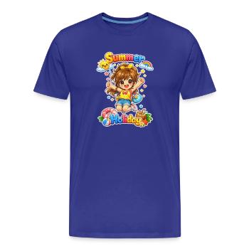Fille d’été - T-shirt bio Premium Homme - bleu roi - Devant - Damien (186cm)