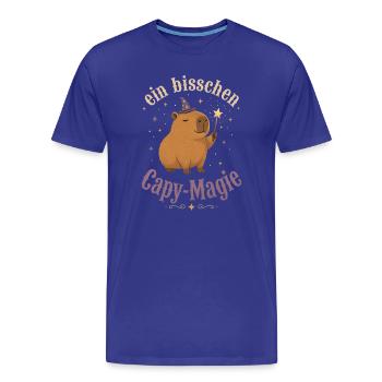 Ein bisschen Capy-Magie Zauberer - Männer Premium Bio T-Shirt - Königsblau - Vorne - Damien (186cm)