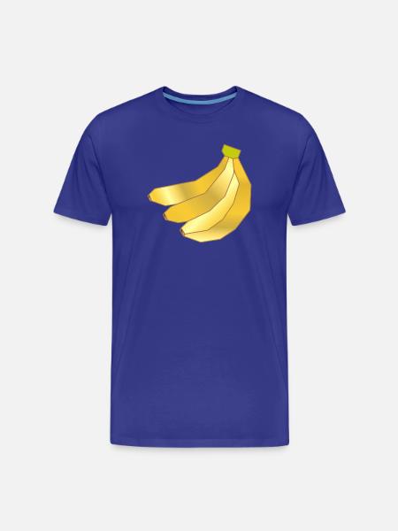 Minimalist bananas illustration - Men's Premium Organic T-Shirt - royal blue