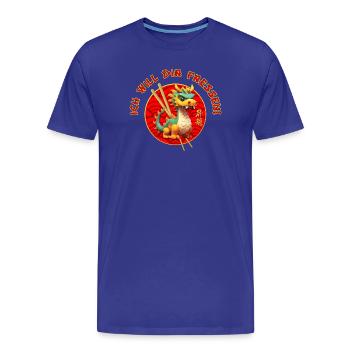 Ich Will Dir Fressen! - Männer Premium Bio T-Shirt - Königsblau - Vorne - Damien (186cm)