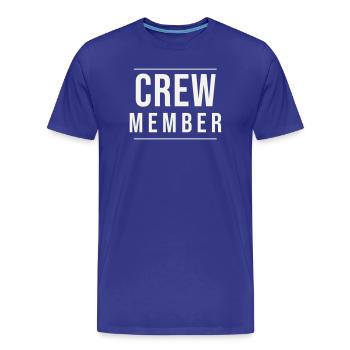 Un membre d’équipe de frappe Événement du personnel de l’équipe Modern Schmal - T-shirt bio Premium Homme - bleu roi - Devant - Damien (186cm)