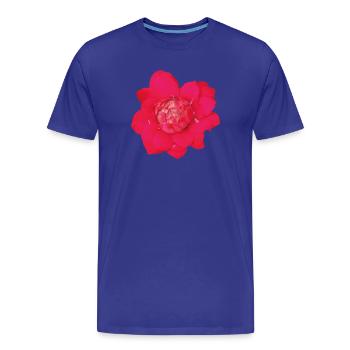 rare_red_tropical_ginger_flower_close_up - T-shirt bio Premium Homme - bleu roi - Devant - Damien (186cm)