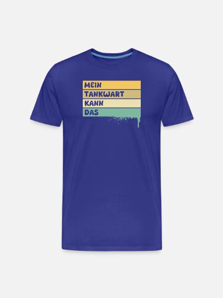 Handwerker Tankwart - Männer Premium Bio T-Shirt - Königsblau