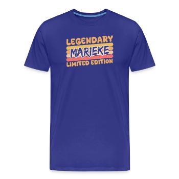 Marieke légendaire - T-shirt bio Premium Homme - bleu roi - Devant - Damien (186cm)
