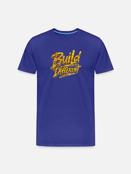 Construire un script d’or différent - T-shirt bio Premium Homme - bleu roi