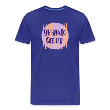 Grande Sœur France - T-shirt bio Premium Homme - bleu roi - Devant - Damien (186cm)