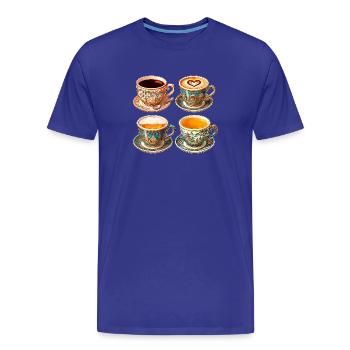 Coupes des quatre coins du monde - T-shirt bio Premium Homme - bleu roi - Devant - Damien (186cm)