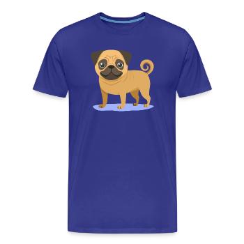 Little Pug (bande dessinée) - T-shirt bio Premium Homme - bleu roi - Devant - Damien (186cm)