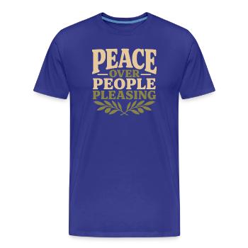 Protection de mon énergie, spirituelle - T-shirt bio Premium Homme - bleu roi - Devant - Damien (186cm)